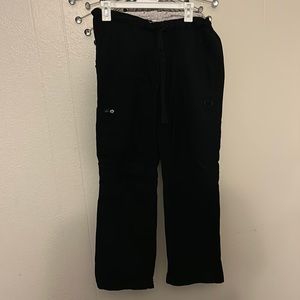 Black scrub pants